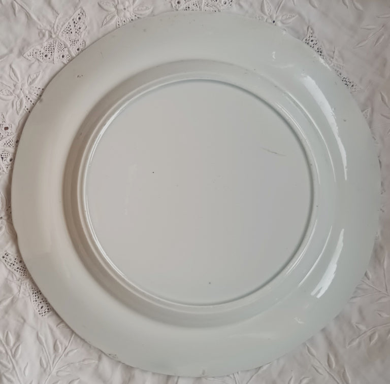 Antique English Georgian Blue and White Transfer Plate 