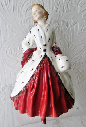 Vintage Royal Doulton Porcelain Figurine ~ "The Ermine Coat" ~ HN 1981