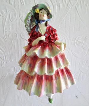 Vintage Royal Doulton Porcelain Figurine ~ "The Hinged Parasol" ~ HN 1578