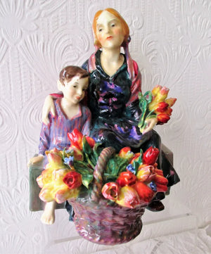 Vintage Royal Doulton Porcelain Figurine ~ "The Little Mother" ~ HN 1418