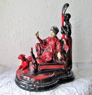 Porcelain Flambé Figurine ~ "The Sultan" ~ Peggy Davies