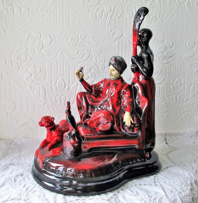 Porcelain Flambé Figurine ~ 