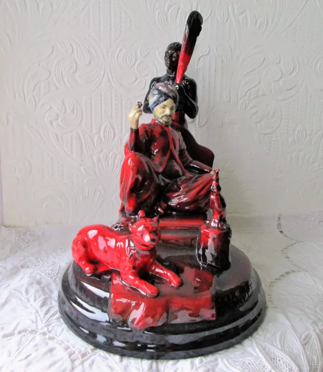 Porcelain Flambé Figurine ~ 