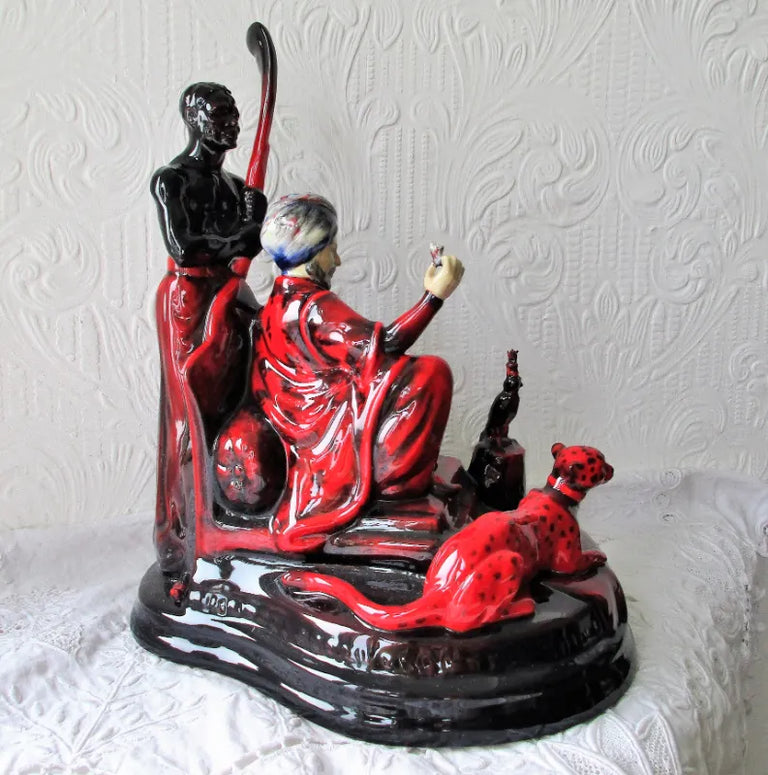 Porcelain Flambé Figurine ~ 