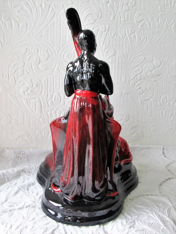 Porcelain Flambé Figurine ~ 
