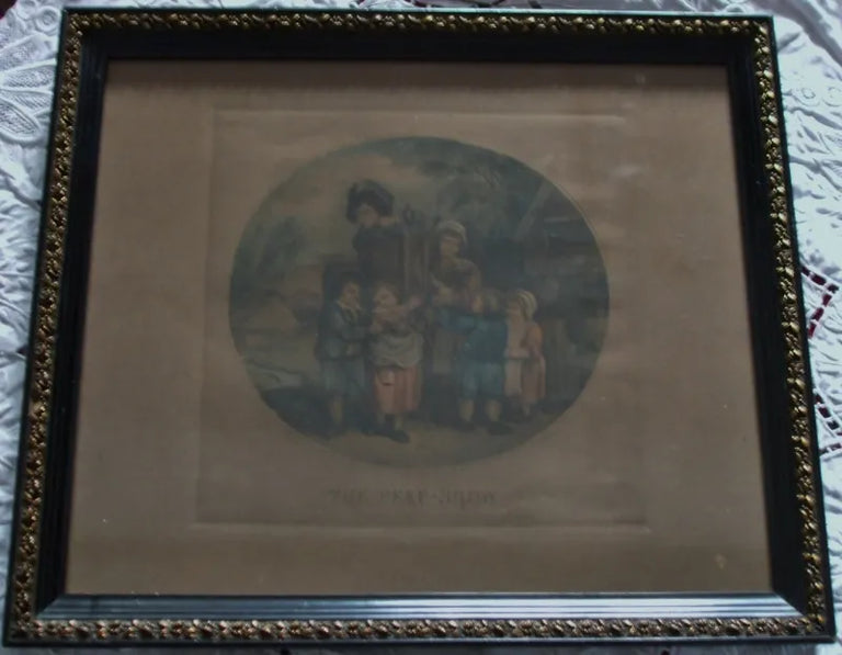 Georgian Framed Stipple Engraving ~  