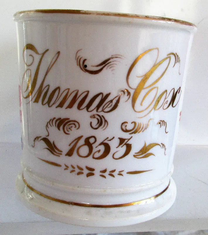 Antique Victorian Porcelain Christening Mug ~ Thomas Cox