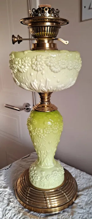 Antique Scottish Victorian Oil Lamp ~ Thomas Rowatt and Sons