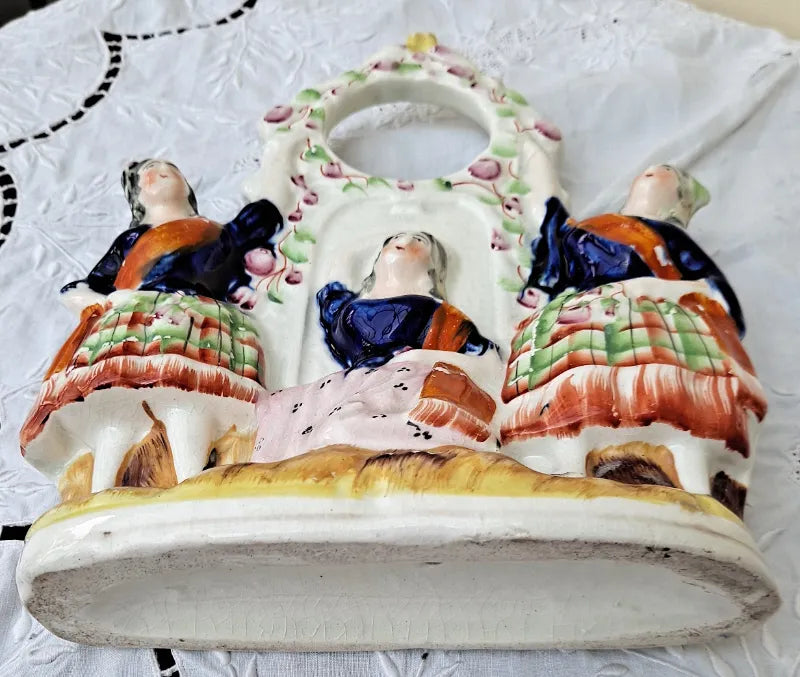 Victorian Staffordshire Watch-Holder ~ 