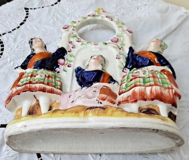 Victorian Staffordshire Watch-Holder ~ 