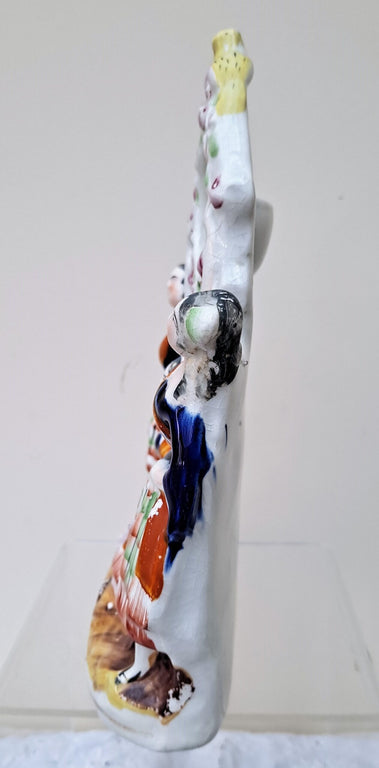 Antique Victorian Staffordshire Watch-Holder ~ 