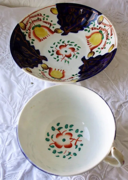 Antique Victorian Gaudy Welsh 