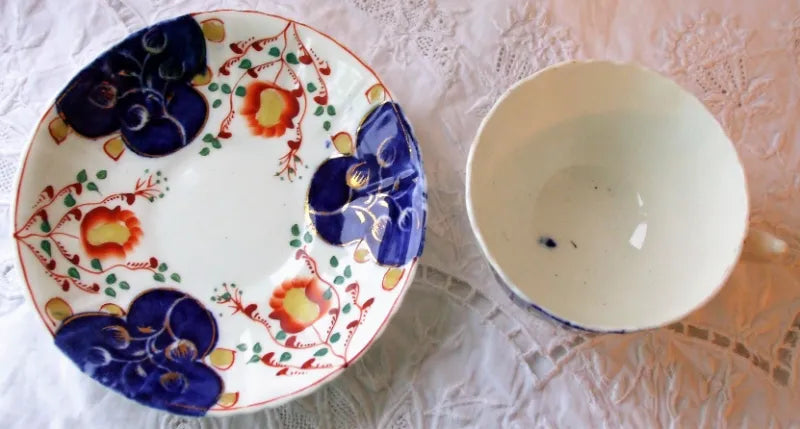 Antique Victorian Gaudy Welsh 