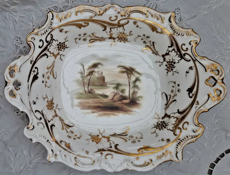Antique Victorian Porcelain Comport ~ Unattributed