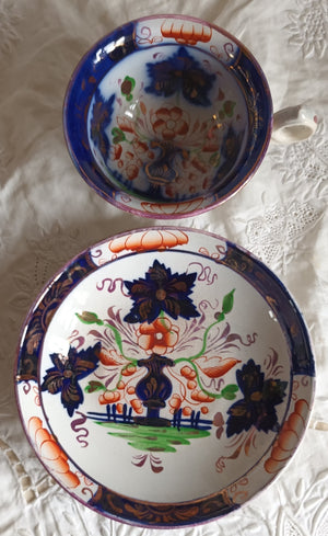 Urn Tea Cup and Saucer 1a