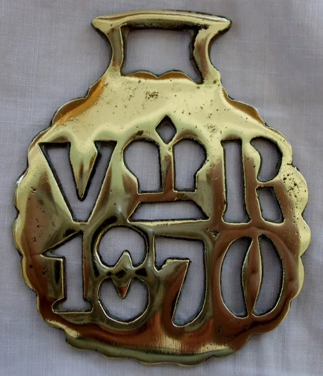 Antique English Victorian Horse Brass 