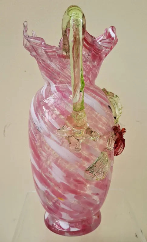 Antique Victorian Vaseline Glass Vase