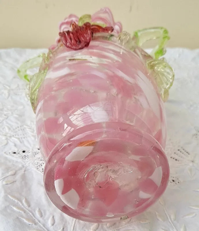 Antique Victorian Vaseline Glass Vase