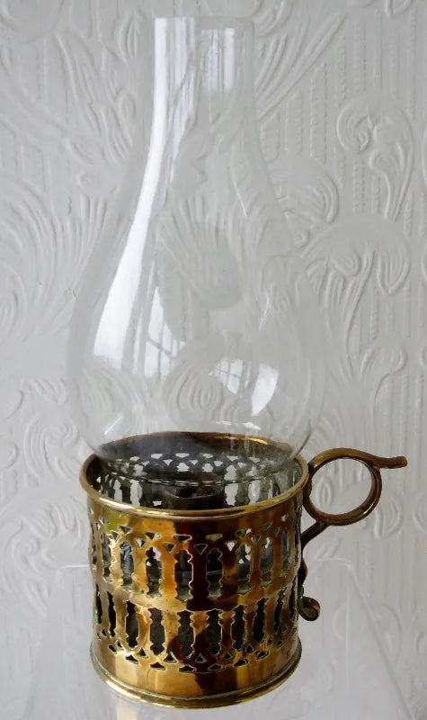 Victorian Brass Candle Lamp