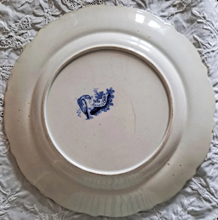 Antique Georgian Blue & White Transfer 
