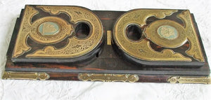 Victorian Coromandel Wood Bookslide ~ W.H. Tooke of Liverpool