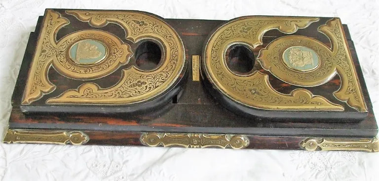Victorian Coromandel Wood Bookslide ~ W.H. Tooke of Liverpool