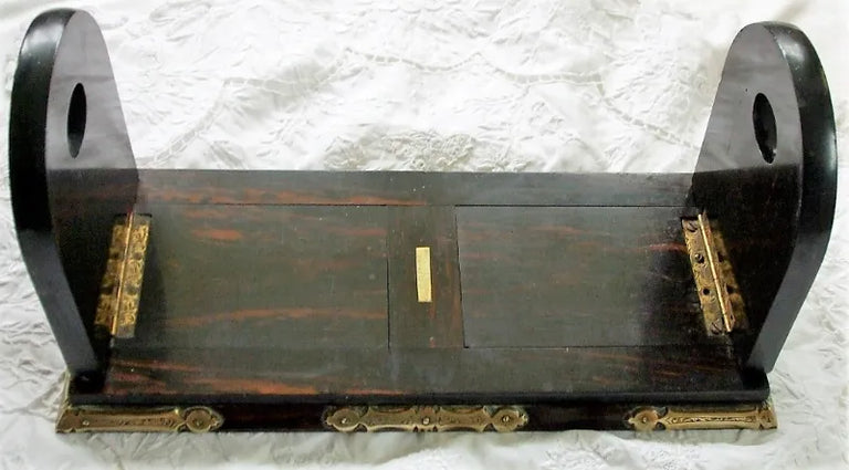 Victorian Coromandel Wood Bookslide ~ W.H. Tooke of Liverpool