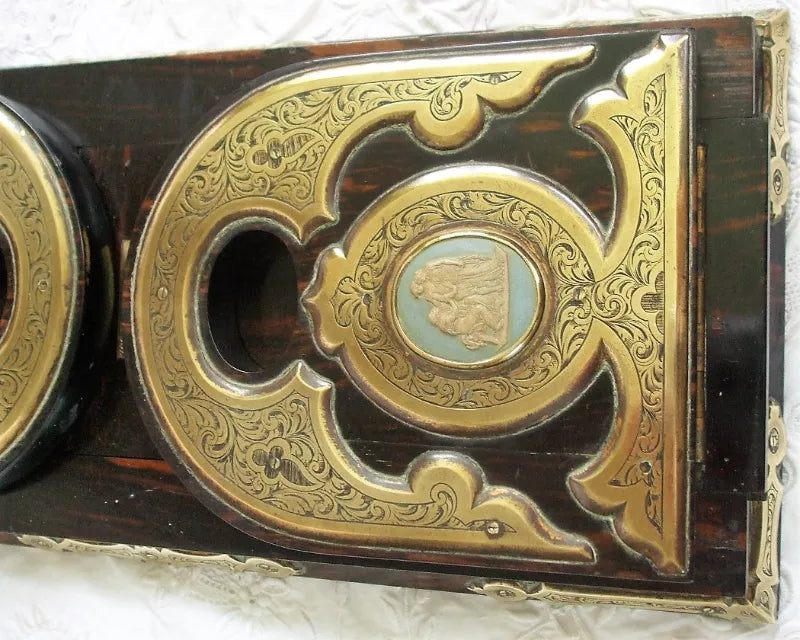 Victorian Coromandel Wood Bookslide ~ W.H. Tooke of Liverpool