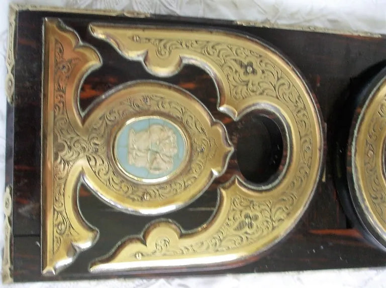 Victorian Coromandel Wood Bookslide ~ W.H. Tooke of Liverpool