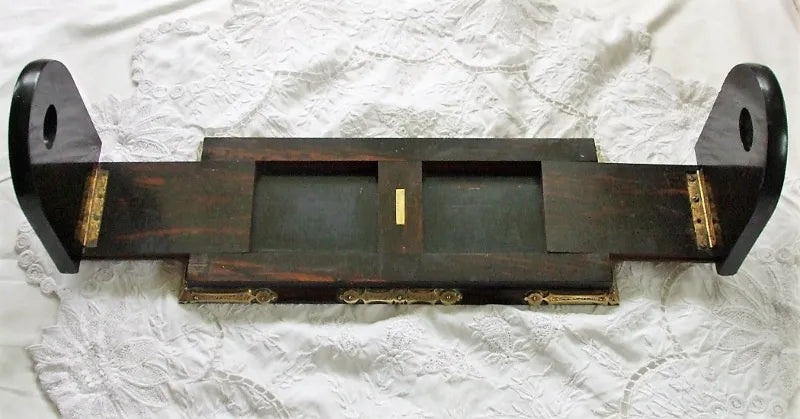 Victorian Coromandel Wood Bookslide ~ W.H. Tooke of Liverpool
