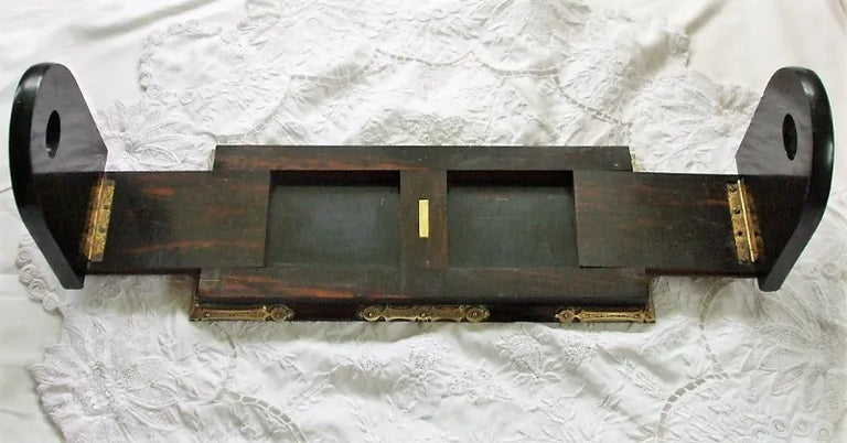 Victorian Coromandel Wood Bookslide ~ W.H. Tooke of Liverpool
