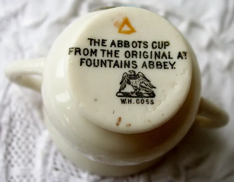 Antique W.H. Goss ~ Fountains Abbot's Cup ~ A.C.C. No. 117 ~ Fountains Abbey  * MATCHING ARMS *