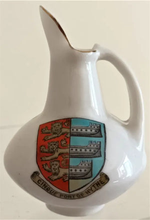 Antique W.H. Goss ~ Glastonbury Roman Ewer ~ Cinque Port of Hythe