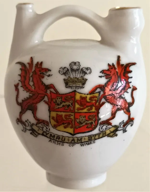 Antique W.H. Goss ~ Goodwin Sands Carafe ~ Arms of Wales