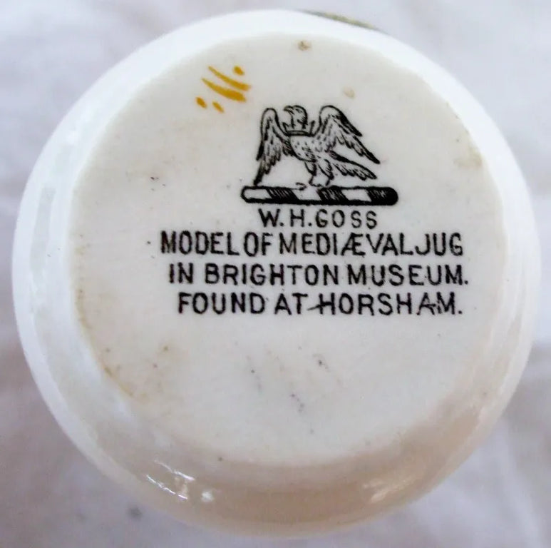 Antique W.H. Goss ~ Horsham Jug ~ A.C.C. No. 151 ~ Aldershot