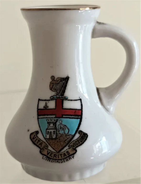 Antique W.H. Goss ~ Horsham Jug ~ Londonderry