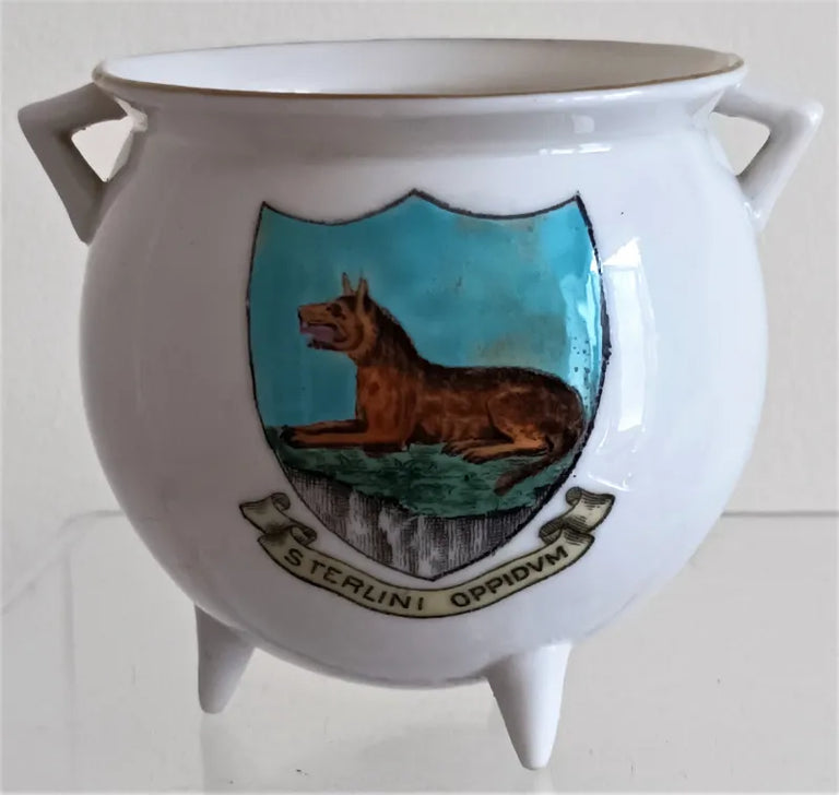 Antique W.H. Goss ~ Irish Bronze Pot ~ STERLINI OPPIDUM