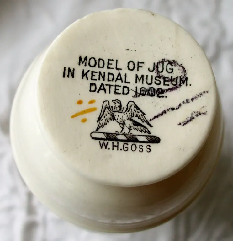 Antique W.H. Goss ~ Kendal Jug ~ A.C.C. No. 163 ~ Duke of Northumberland