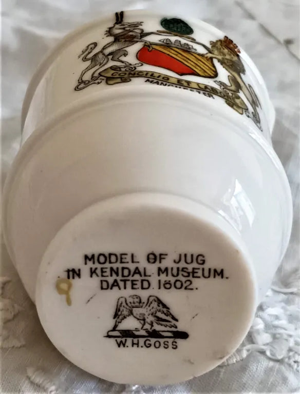 Antique W.H. Goss ~ Kendal Jug ~ Manchester