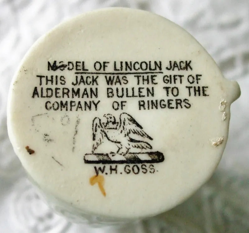 Antique W.H. Goss ~ Lincoln Leather Jack ~ A.C.C. No. 179 ~ Luton