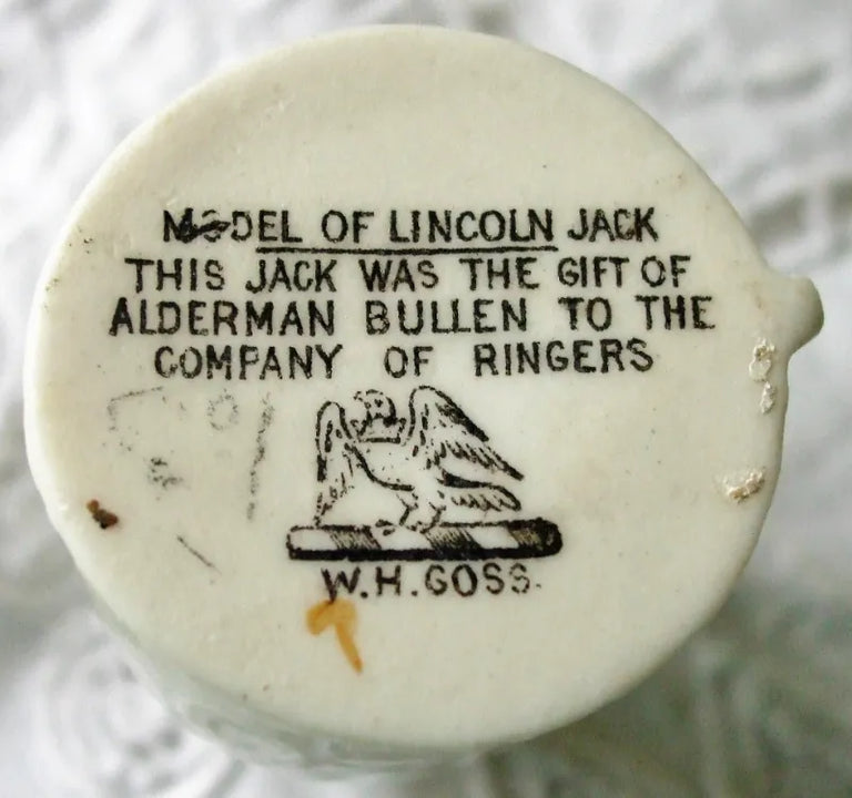 Antique W.H. Goss ~ Lincoln Leather Jack ~ A.C.C. No. 179 ~ Luton