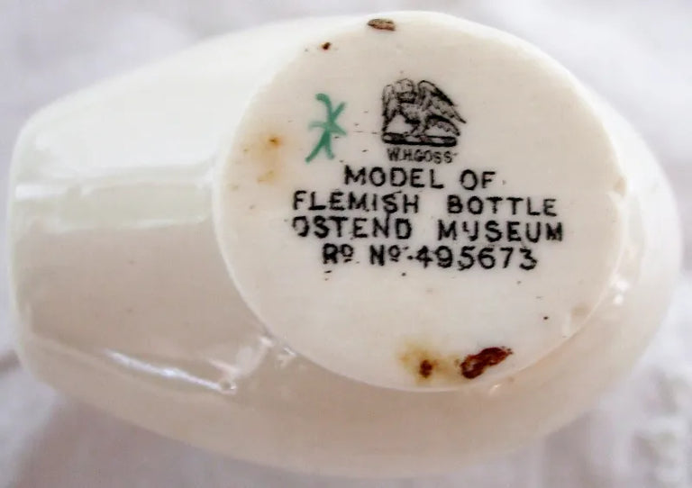 Antique W.H. Goss ~ Ostend Flemish Bottle ~ A.C.C. No. 217 ~ Epping