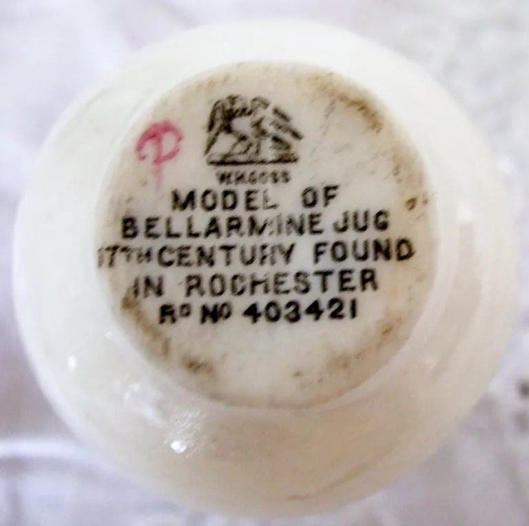 Antique W.H. Goss ~ Rochester Bellarmine Jug ~ A.C.C. No. 242 ~ Huntingdon
