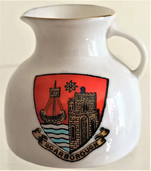 Antique W.H. Goss ~ Scarborough Jug ~ Scarborough ~ * MATCHING ARMS *