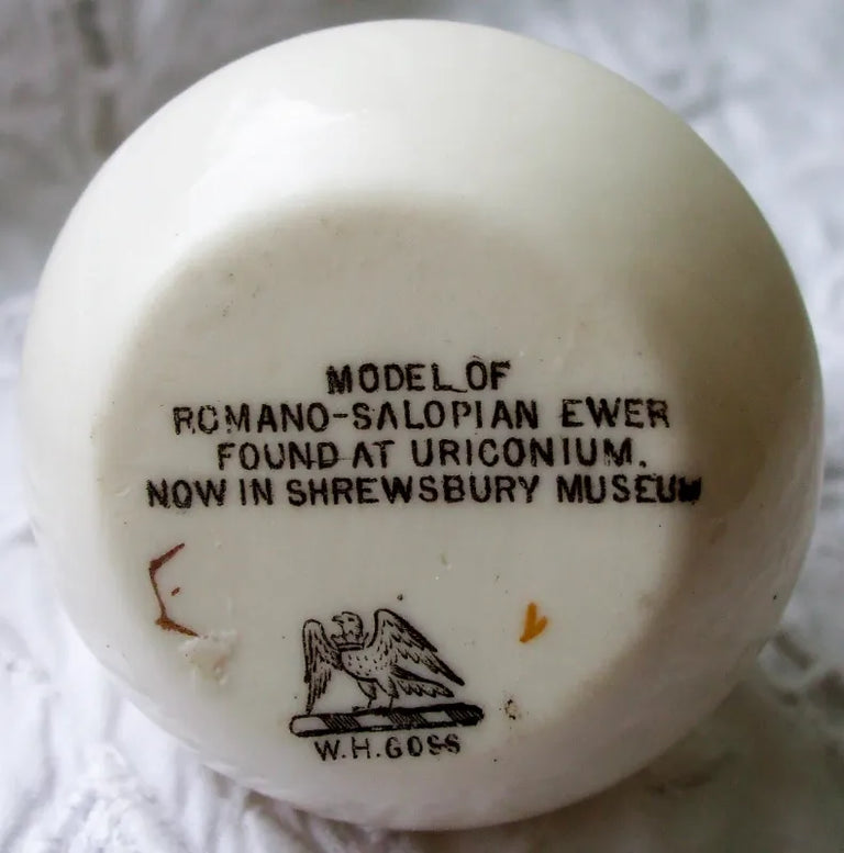 Antique W.H. Goss ~ Shrewsbury Romano-Salopian Ewer ~ A.C.C. No. 258 ~ Salford