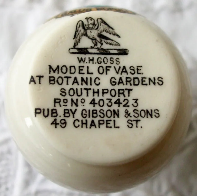Antique W.H. Goss ~ Southport Vase ~ A.C.C. No. 261 ~ Southport ~ * MATCHING ARMS *