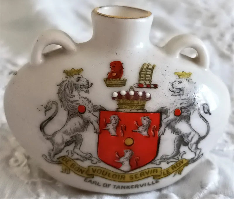 Antique W.H. Goss ~ Sunderland Bottle ~ Earl of Tankerville