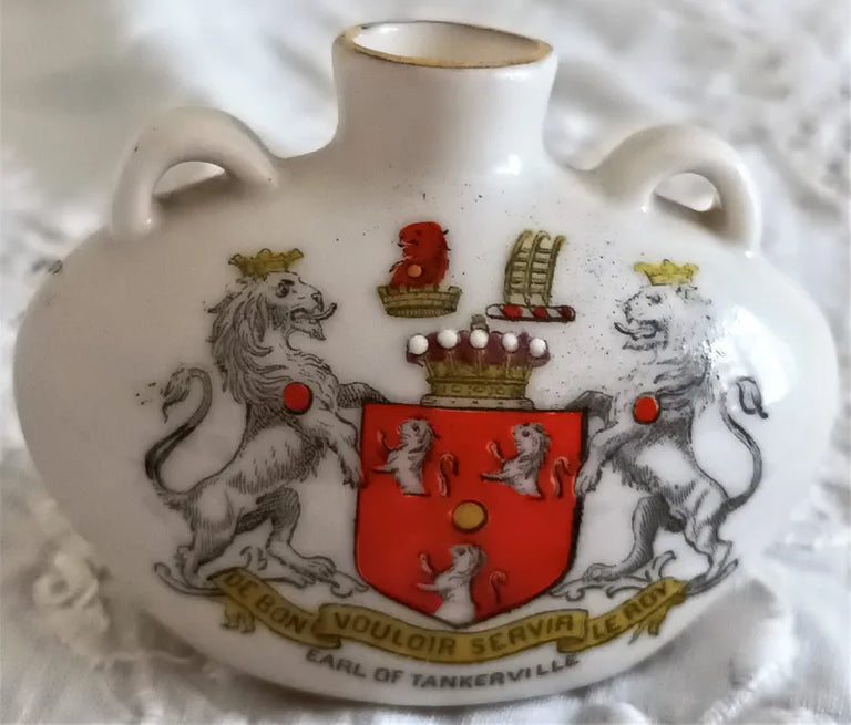 Antique W.H. Goss ~ Sunderland Bottle ~ Earl of Tankerville