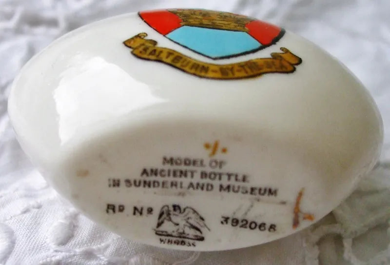 Antique W.H. Goss ~ Sunderland Bottle ~ A.C.C. No. 267 ~ Saltburn-by-the-Sea