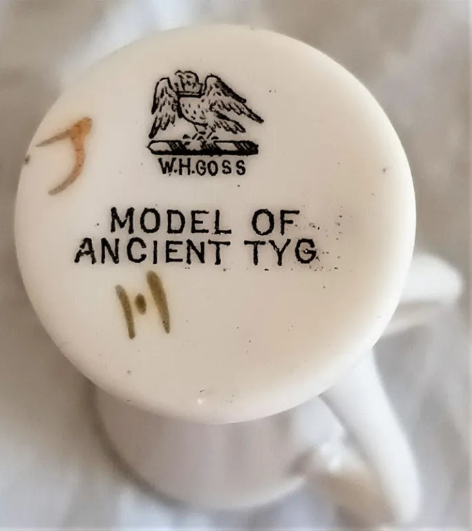 Antique W.H. Goss ~ Two-Handled Tyg ~ Keswick